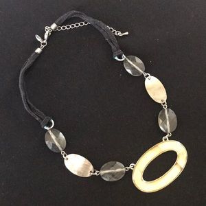 Lia Sophia Necklace with Black Cord